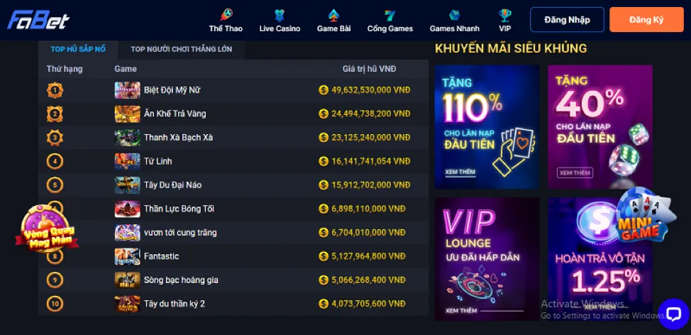 Hệ thống cấp bậc VIP betvnd link mới
